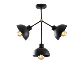 Opviq Dram - 1111 Lámpara de araña industrial negra
